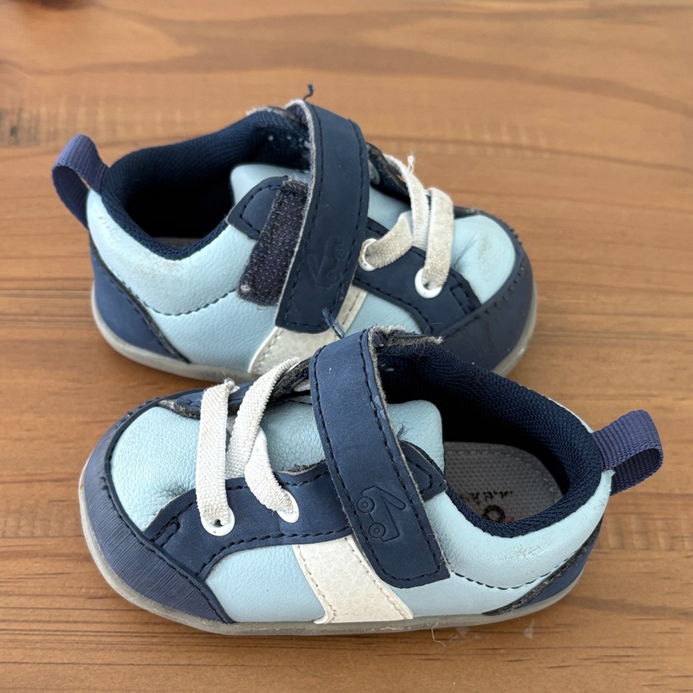 See Kai Run Navy and Light Blue Baby Shoes